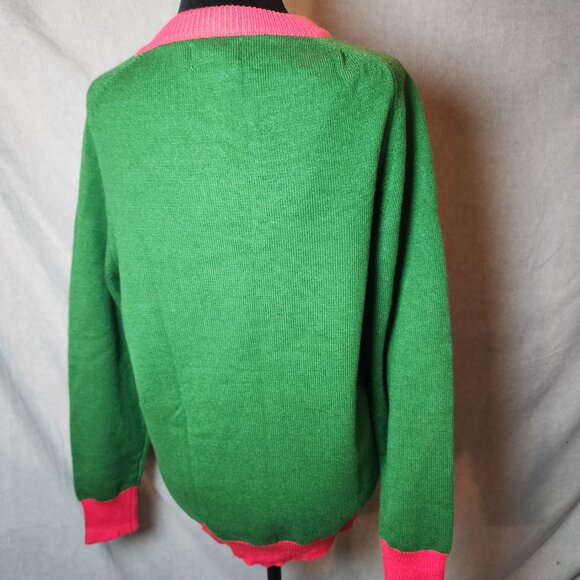 Share Oxknit Sweater Retro Daisy Women's Size L - Pullover - NEW with Tags - Picture 3 of 9